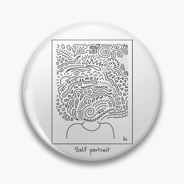 Item preview, Messy self portrait designed and sold by Noximilia.
