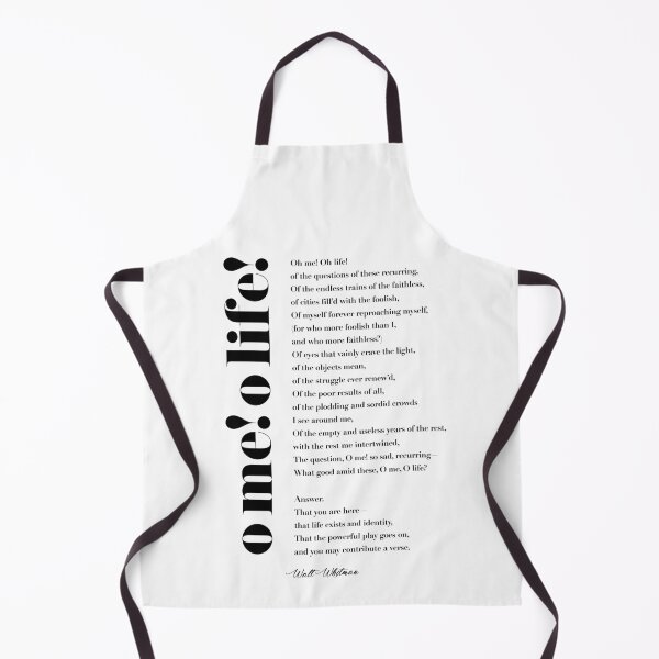 Item preview, O Me! O Life! by Walt Whitman designed and sold by TypographyTales.