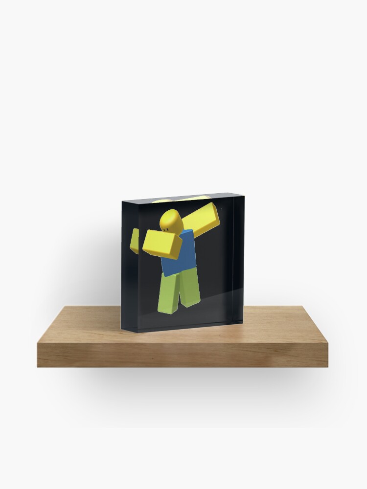 Roblox Dab Acrylic Block By Minimalismluis Redbubble - roblox noob t poze coaster by avemathrone