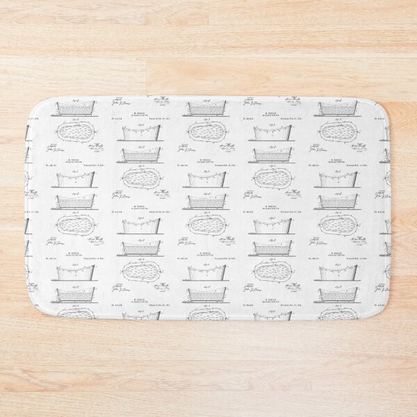 Item preview, Separable bath tub 1891 patent designed and sold by InkedArtPrints.