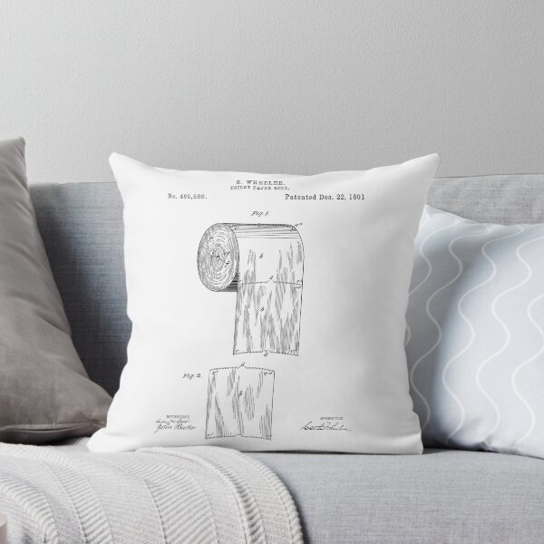 Item preview, Toilet paper roll 1891 patent designed and sold by InkedArtPrints.