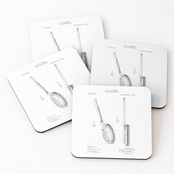Item preview, Bath brush was 1894 patent designed and sold by InkedArtPrints.