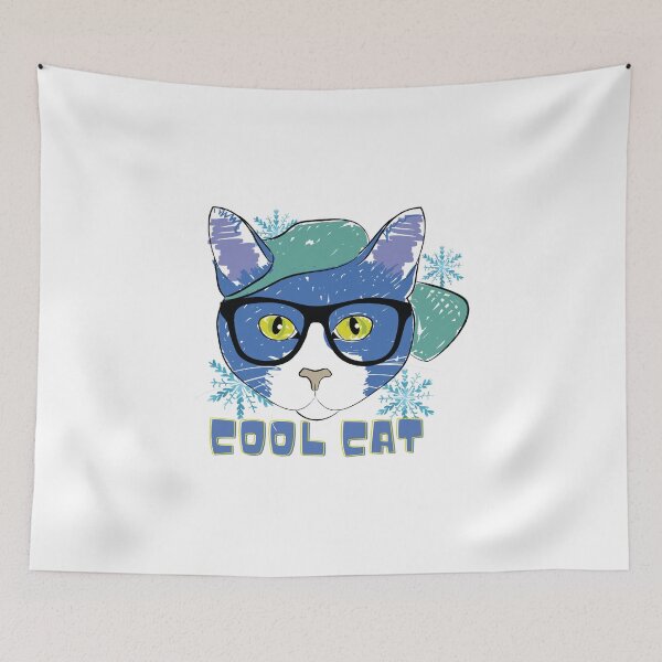 Item preview, Cool cat in winter designed and sold by Funtastic-GOODS.