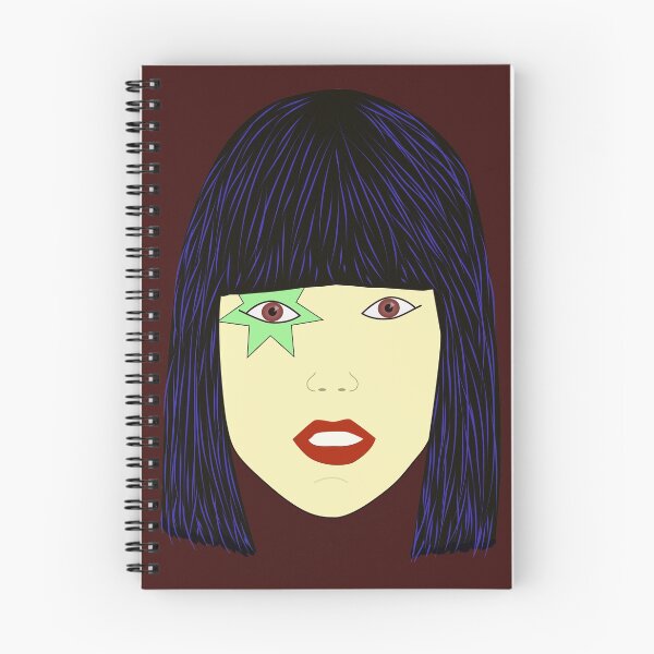 Item preview, Pop Art Portrait of an Asian Looking Girl with Blue Hair designed and sold by ibadishi.