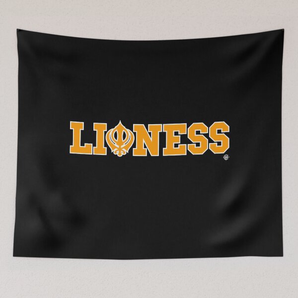 Item preview, Lioness Khanda Punjabi Indian Sikh T-Shirt designed and sold by Phulkari Co.