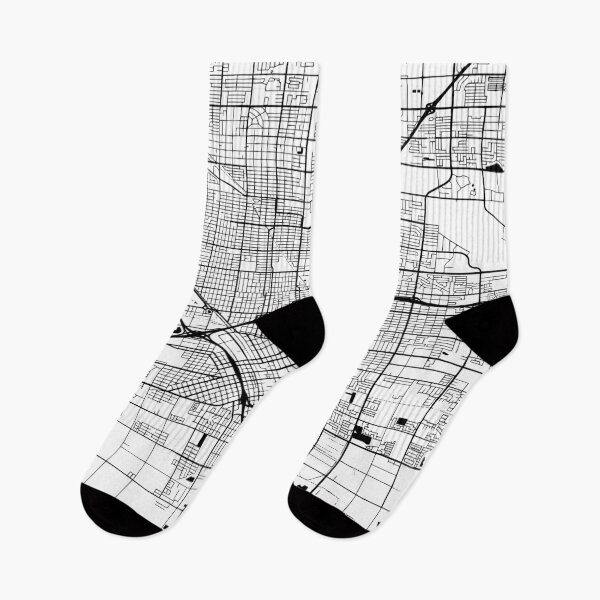 Item preview, Fresno, USA Road Map Art - Earth Tones designed and sold by hatimelhag.