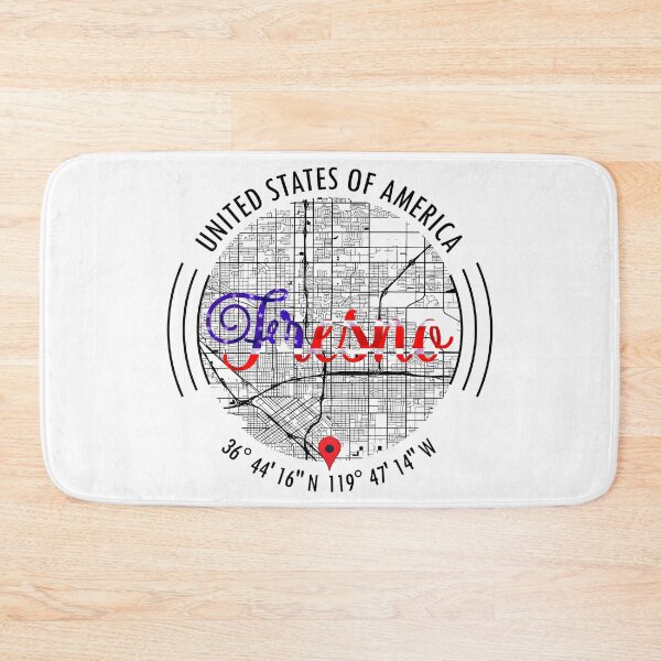 Item preview, Fresno, USA Road Map Art - Earth Tones designed and sold by hatimelhag.