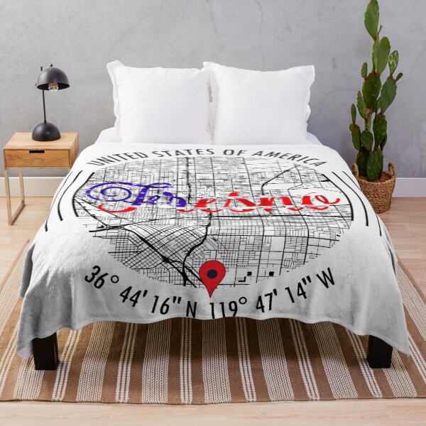 Item preview, Fresno, USA Road Map Art - Earth Tones designed and sold by hatimelhag.