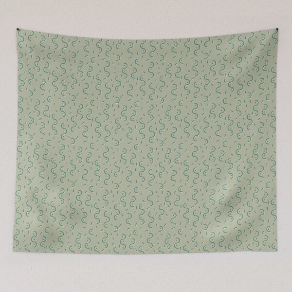 Item preview, Memphis Pattern Yellow  and green designed and sold by purumArt.