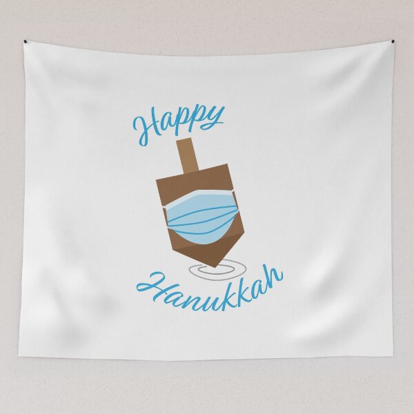 Item preview, Happy Hanukkah - Spinning top with face mask designed and sold by sigdesign.