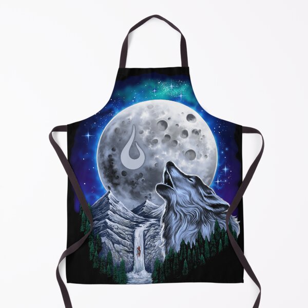 Item preview, a wolf howling waterfall shirt in the moonlight designed and sold by DiamondStore1.