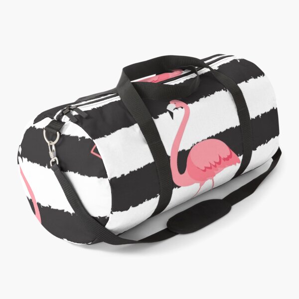 Item preview, Black and White stripes Flamingo designed and sold by munizz.