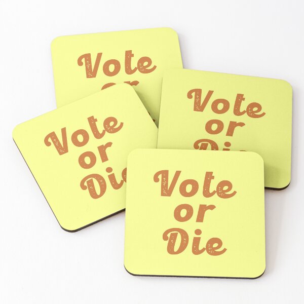 Item preview, Vote or die designed and sold by Feline Rockstars.