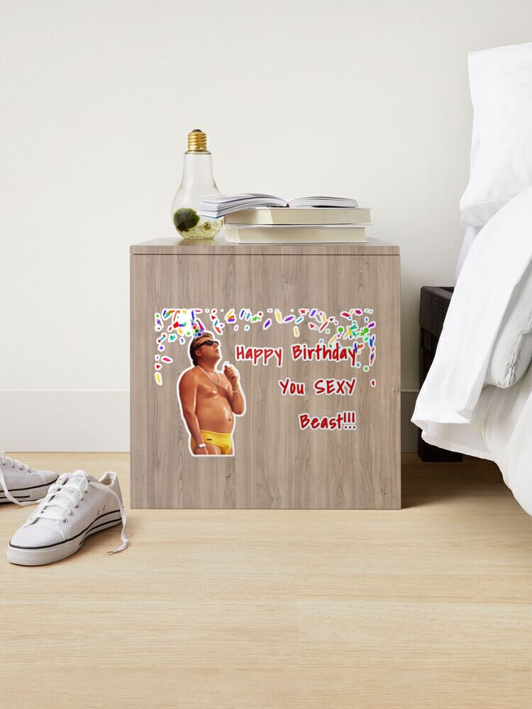 Happy Birthday You Sexy Bearded Man Beast Tumbler - Funny Birthday Gift  Idea