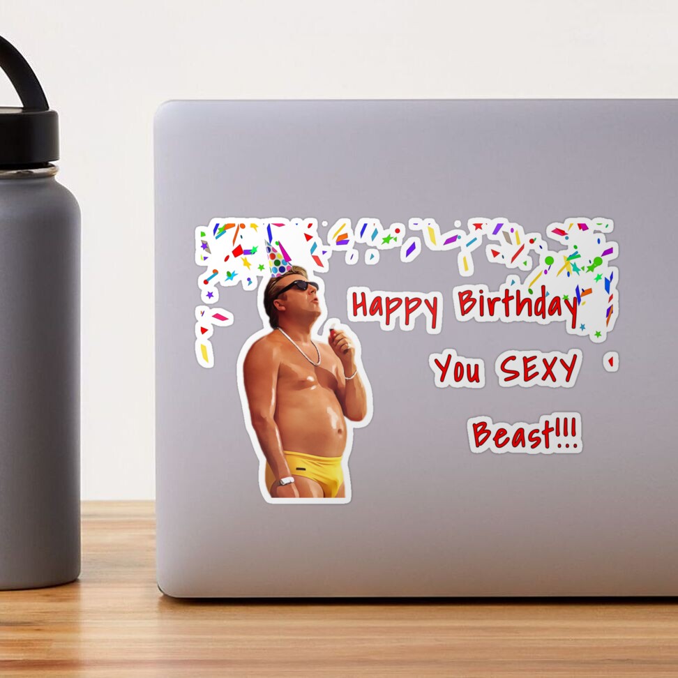 Happy Birthday You Sexy Bearded Man Beast Tumbler - Funny Birthday Gift  Idea