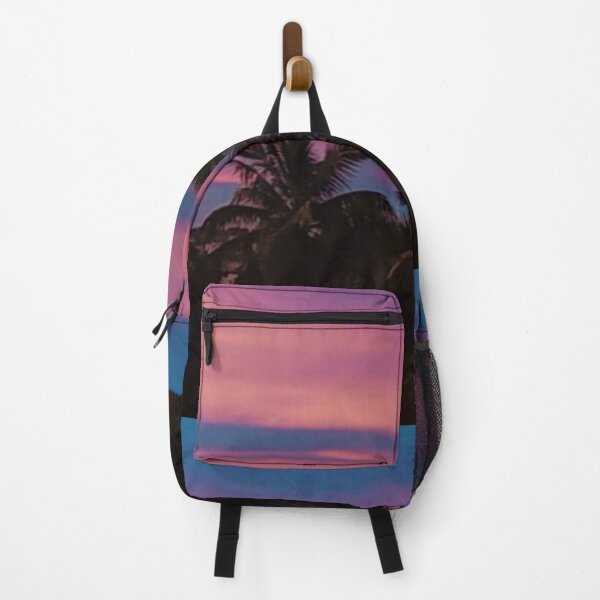Item preview, Pink and Blue Sky with Palm Trees designed and sold by ArtbyCharmante.