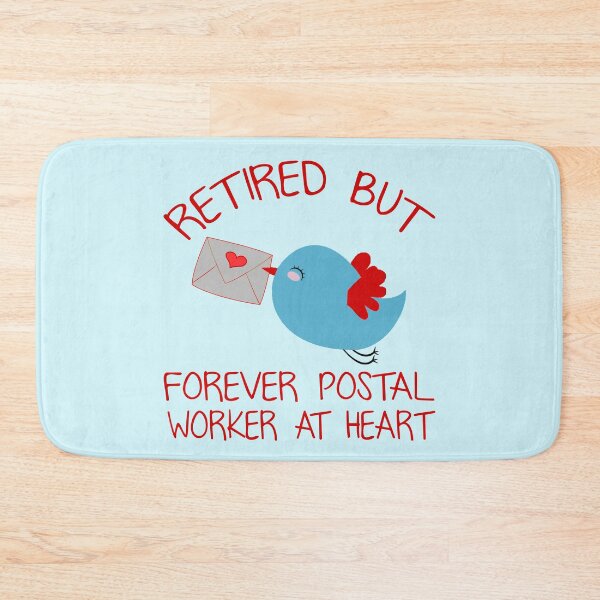 Item preview, Funny Post Retired Postal Worker At Heart Mail Carrier Mailbox Mailman designed and sold by TopTeeShop.