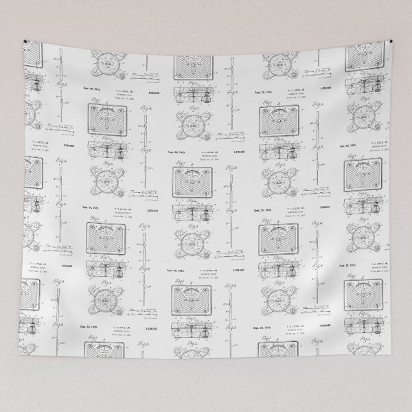 Item preview, Bathroom scale was invented 1933 patent designed and sold by InkedArtPrints.