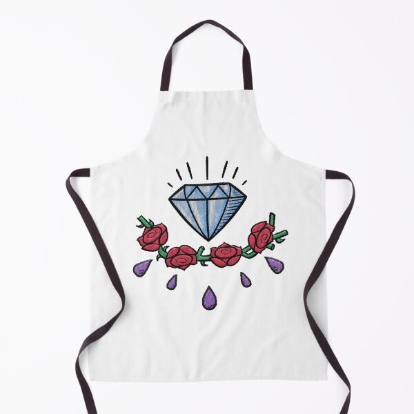 Item preview, Embroidered Diamond with roses and tear drops design. designed and sold by AznavourByKarin.