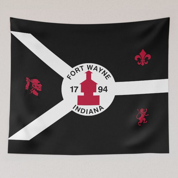 Item preview, Fort Wayne City Flag designed and sold by Stickytudes.