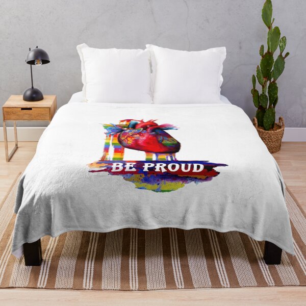 Item preview, gay pride flag BE PROUD designed and sold by loulousworld.