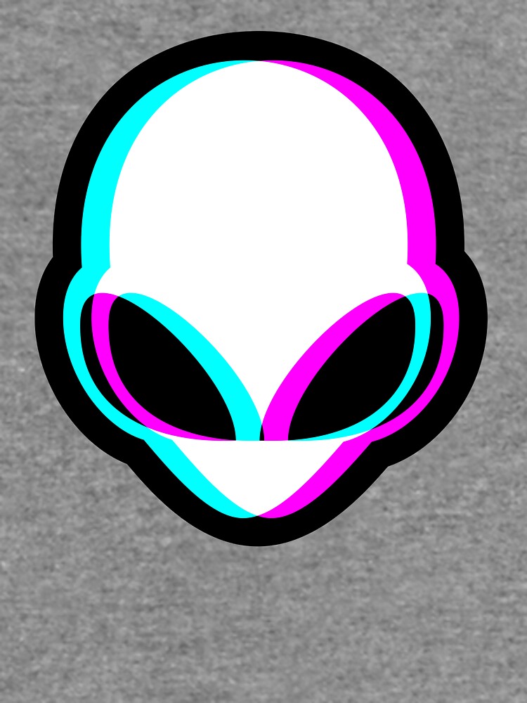 "Neon Alien Head" Lightweight Sweatshirt by NewWorldIsHere | Redbubble