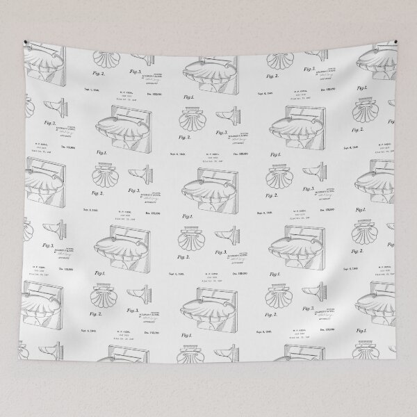 Item preview, Soap dish was 1949 patent designed and sold by InkedArtPrints.