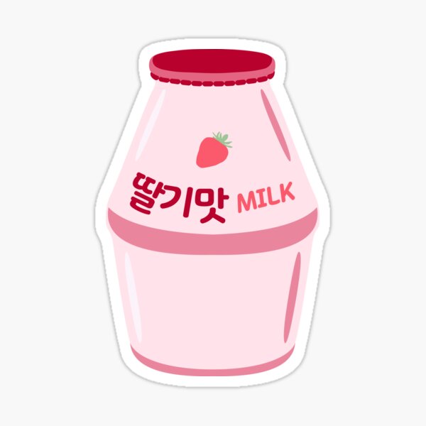 Kawaii Milk Sticker Milk Stickers Strawberry Milk Banana Milk