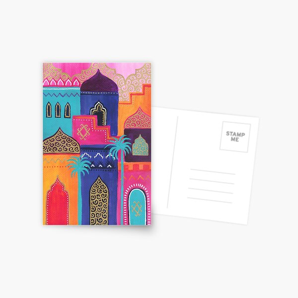 Colorful Moroccan City Postcard