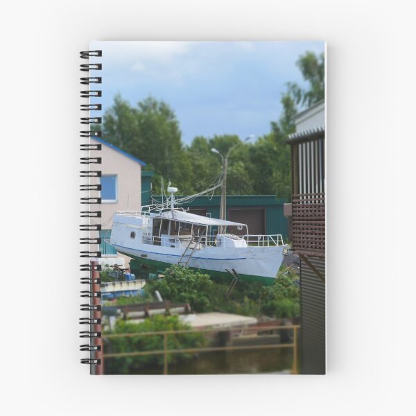 Item preview, fishing boat on the shore tilt film designed and sold by mrivserg.