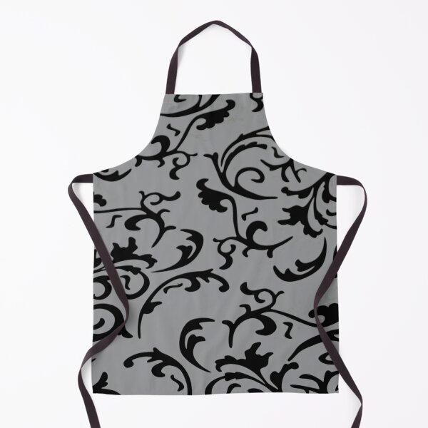 Item preview, ARABIATA 25 black gray patterns Morocco Essaouira flowers leaves gothic design arabesques scrolls decor designed and sold by dragonemma.