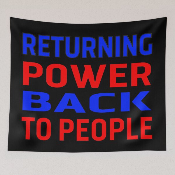 Item preview, RETURNING POWER BACK TO PEOPLE designed and sold by Ralek.