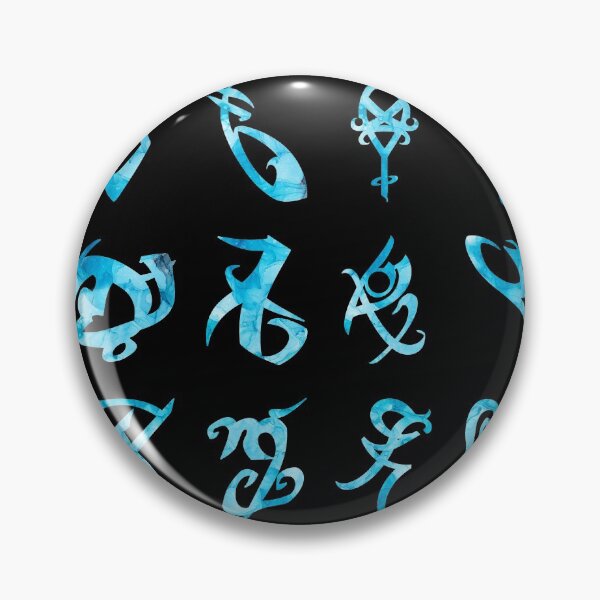 Artikelvorschau, Hydro Flask Aufkleber Pack Set - Shadowhunters Rune (Meer mit blauer Tinte) | Parabatai | Engelsmacht Rune | Alec, Magnus entworfen und verkauft von Vane22april.