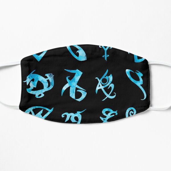 Hydro Flask stickers pack set - Shadowhunters rune (blue ink sea) | Parabatai | Angelic power rune | Alec, Magnus Flat Mask