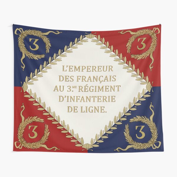 Item preview, Napoleonic French regimental flag '3me' 1804 designed and sold by Simon Bauwelinck.