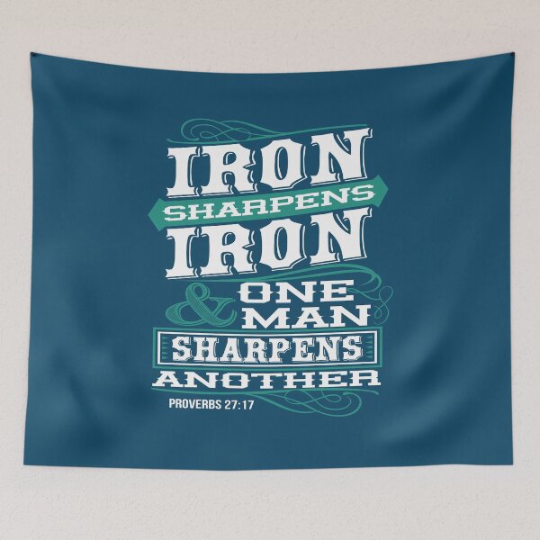 Item preview, Iron sharpens iron and one man sharpens another designed and sold by wazoosi.