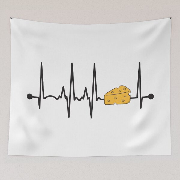 Item preview, Cheese Heartbeat designed and sold by teesaurus.