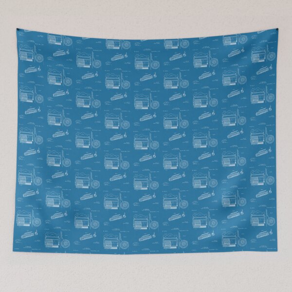 Item preview, Toilet paper fixture 1891 patent white designed and sold by InkedArtPrints.