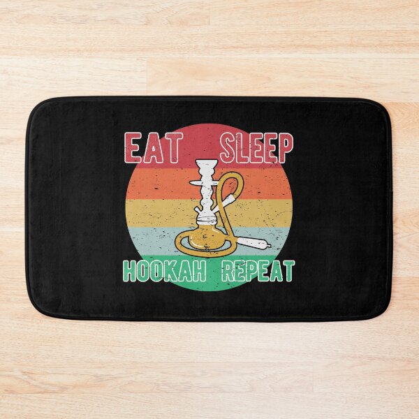Item preview, Retro Eat Sleep Hookah Repeat Shisha Pipe designed and sold by Dan66.