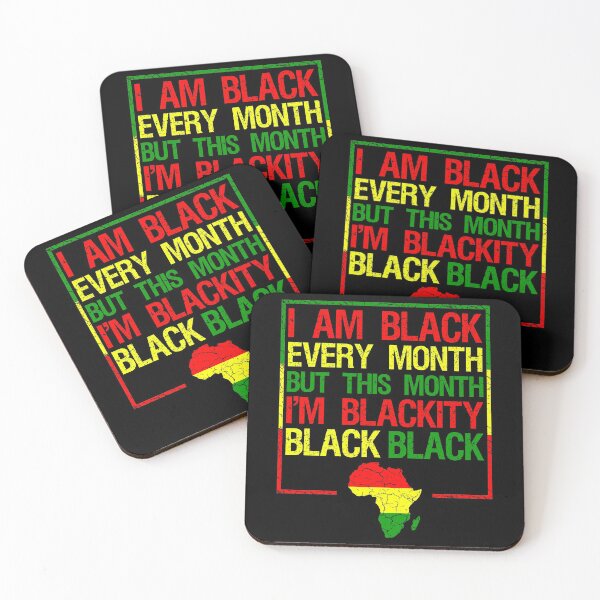 Item preview, Black History Month 2020 Vintage Design I am Black Every Month But This Month I'm Blackity Black Black designed and sold by naworas.