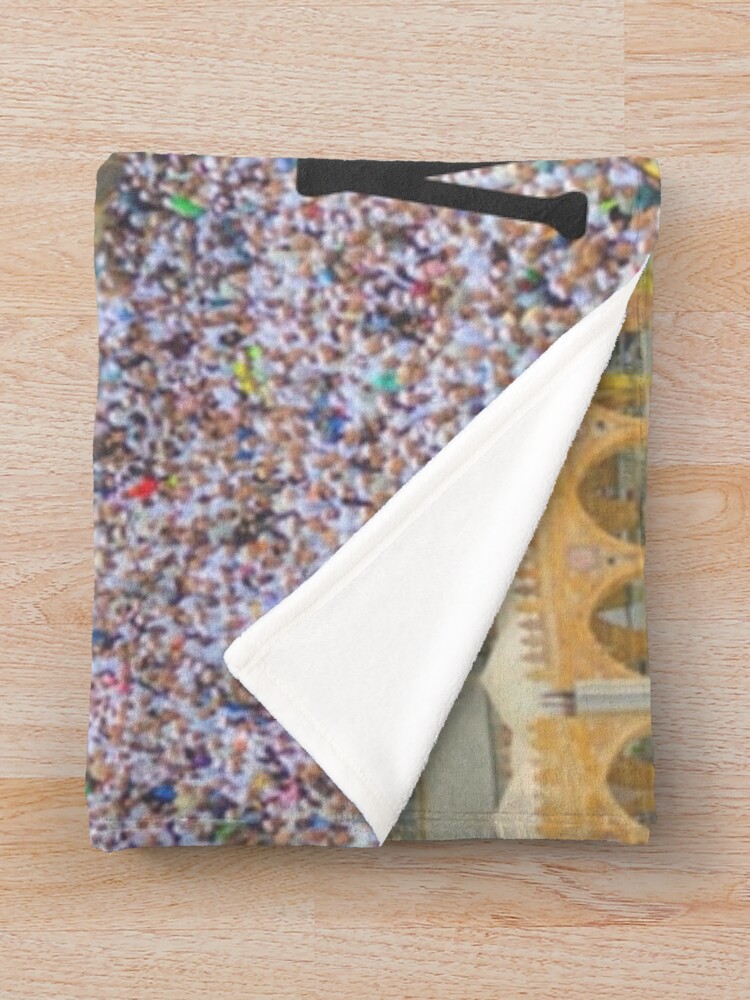 "Mecca Saudi Arabia Islam’s holiest city, Kaaba" Throw Blanket by