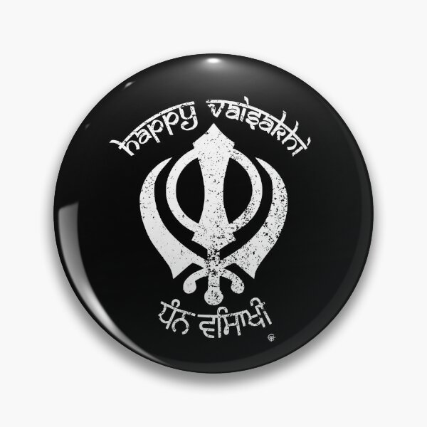Item preview, Happy Vaisakhi Khanda Punjabi Indian Sikh designed and sold by Phulkari Co.