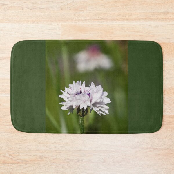 Item preview, The wet and white Bachelor's button 18 designed and sold by Jouko Lehto Photography.