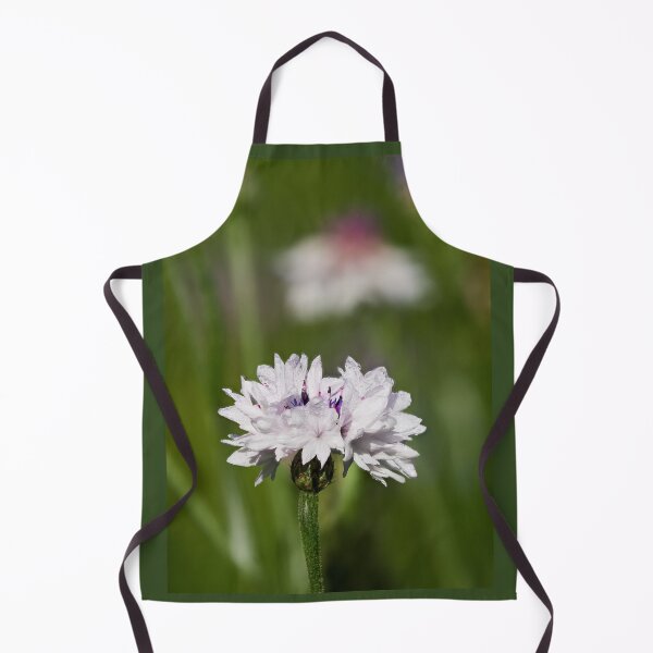 Item preview, The wet and white Bachelor's button 18 designed and sold by Jouko Lehto Photography.
