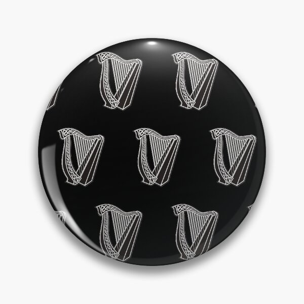 Item preview, Harp Icon Pattern on Black designed and sold by sifis.