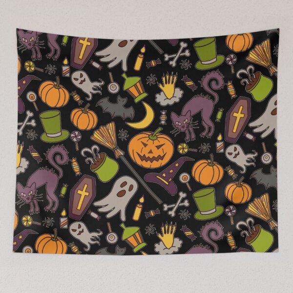 Item preview, Halloween Trick or Treat Pumpkin Carving Scary Spooky Creepy Ghost designed and sold by treasure-crafts.