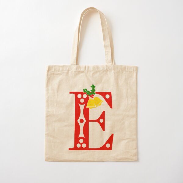 Personalised Floral Gold Any Letter Initial Tote Bag Gift. 