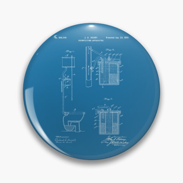 Item preview, Disinfecting apparatus was 1899 patent white designed and sold by InkedArtPrints.