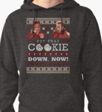 Put That Cookie Down, Now! Ugly Sweater Design Pullover Hoodie