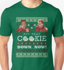 Put That Cookie Down, Now! Ugly Sweater Design Unisex T-Shirt